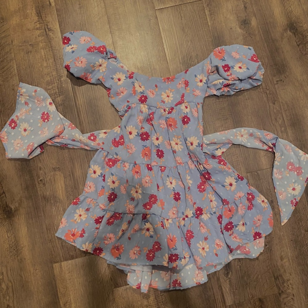 Lucy in the Sky Off-the-Shoulder Floral Mini Dress